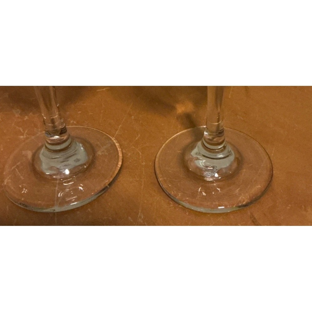 Libbey Winter Scene Set Of 3 Wine Water Glasses Frosted Trees Gold Rims - Picture 6 of 9